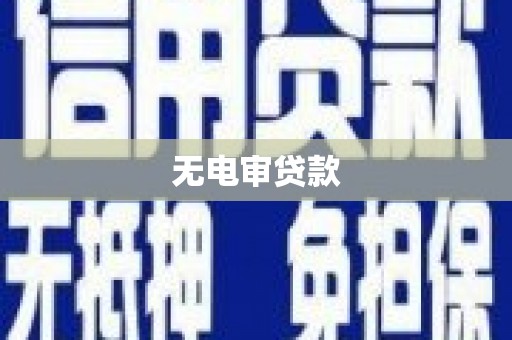 应县无电审贷款
