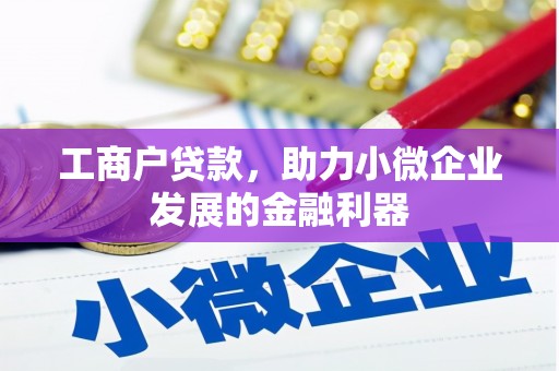 应县工商户贷款，助力小微企业发展的金融利器