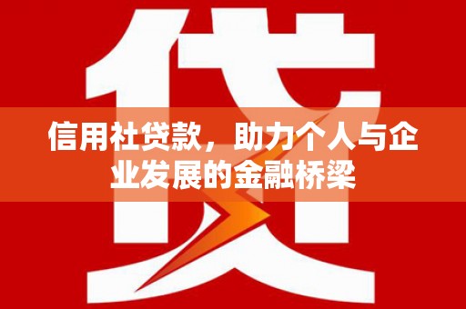 应县信用社贷款，助力个人与企业发展的金融桥梁