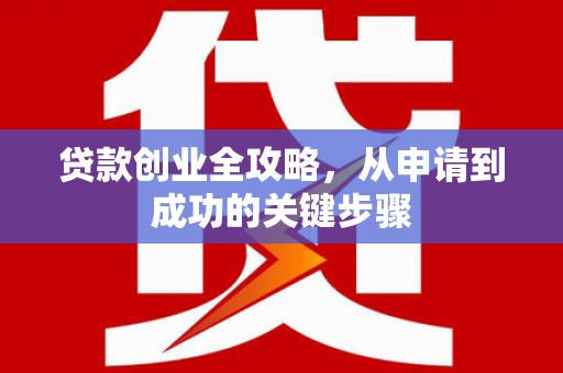 应县贷款创业全攻略，从申请到成功的关键步骤