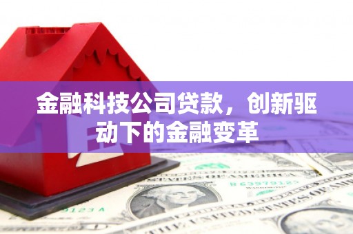 应县金融科技公司贷款，创新驱动下的金融变革