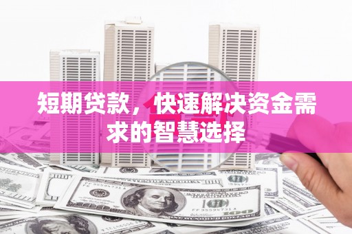 应县短期贷款，快速解决资金需求的智慧选择