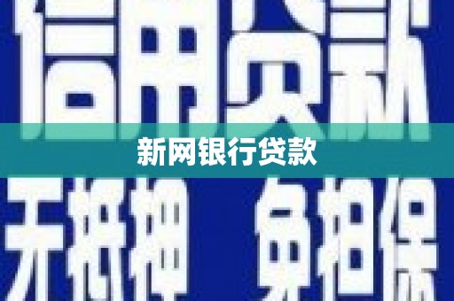 应县新网银行贷款