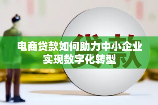 应县电商贷款如何助力中小企业实现数字化转型
