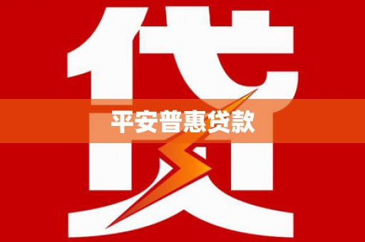 应县平安普惠贷款
