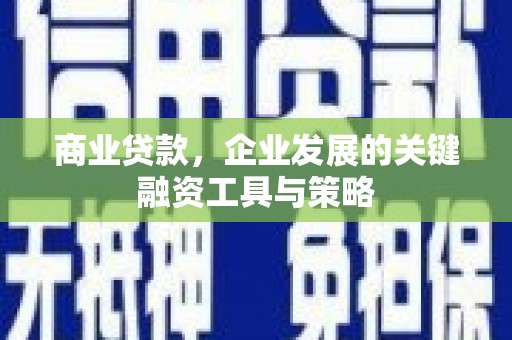 应县商业贷款，企业发展的关键融资工具与策略