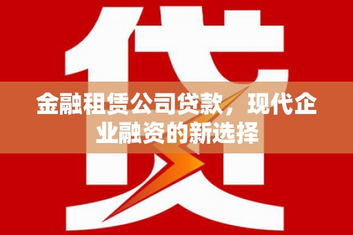应县金融租赁公司贷款，现代企业融资的新选择