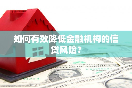 应县如何有效降低金融机构的信贷风险？