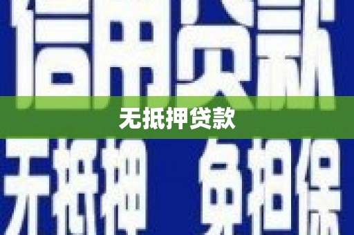应县无抵押贷款