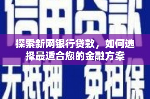 应县探索新网银行贷款，如何选择最适合您的金融方案