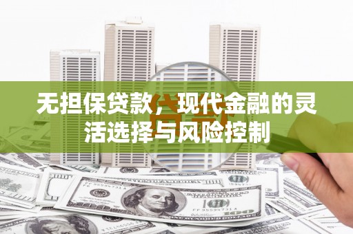 应县无担保贷款，现代金融的灵活选择与风险控制