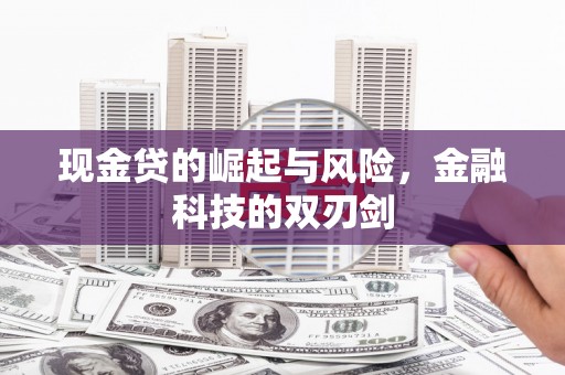 应县现金贷的崛起与风险，金融科技的双刃剑