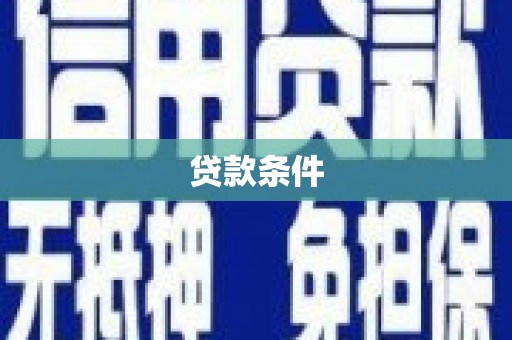 应县贷款条件