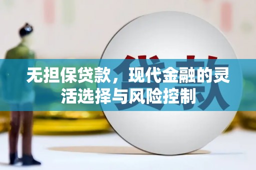 应县无担保贷款，现代金融的灵活选择与风险控制