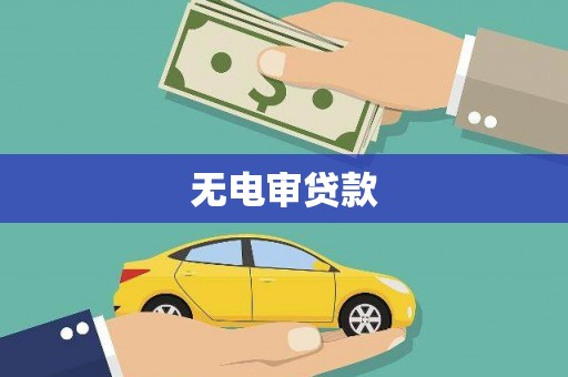 应县无电审贷款