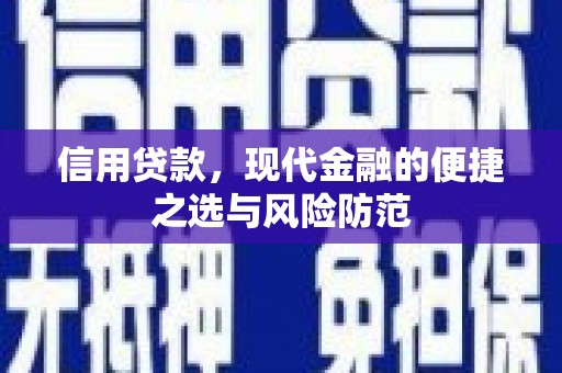 应县信用贷款，现代金融的便捷之选与风险防范