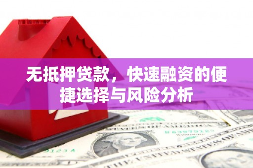 应县无抵押贷款，快速融资的便捷选择与风险分析