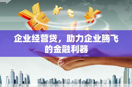 应县企业经营贷，助力企业腾飞的金融利器