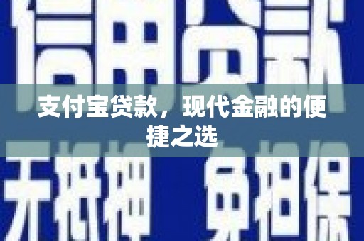 应县支付宝贷款，现代金融的便捷之选