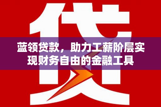 应县蓝领贷款，助力工薪阶层实现财务自由的金融工具