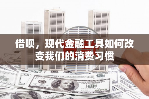应县借呗，现代金融工具如何改变我们的消费习惯
