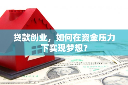 应县贷款创业，如何在资金压力下实现梦想？