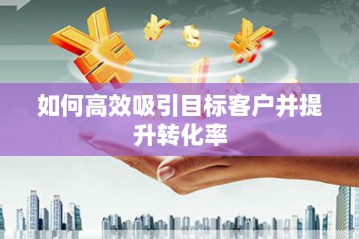 应县如何高效吸引目标客户并提升转化率