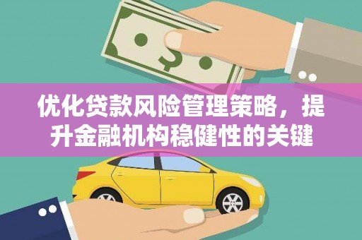 应县优化贷款风险管理策略，提升金融机构稳健性的关键