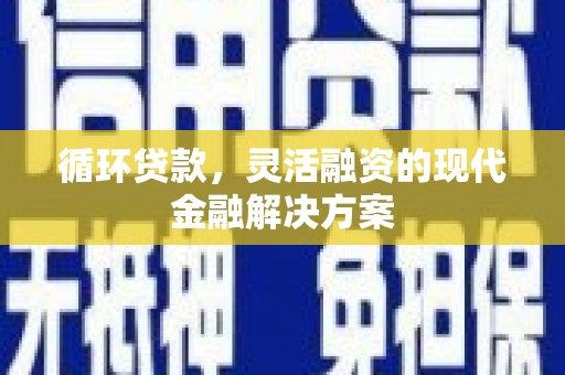 应县循环贷款，灵活融资的现代金融解决方案