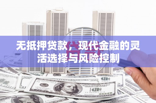 应县无抵押贷款，现代金融的灵活选择与风险控制