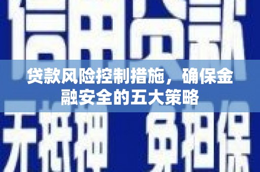应县贷款风险控制措施，确保金融安全的五大策略