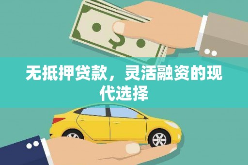 应县无抵押贷款，灵活融资的现代选择
