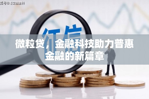 应县微粒贷，金融科技助力普惠金融的新篇章