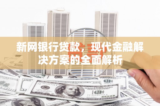 应县新网银行贷款，现代金融解决方案的全面解析