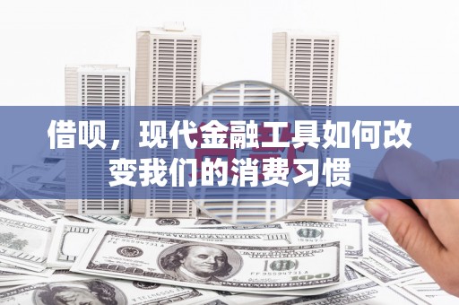 应县借呗，现代金融工具如何改变我们的消费习惯