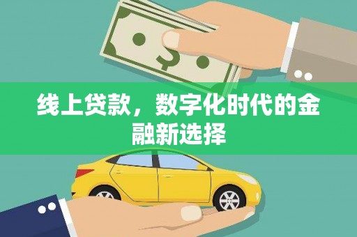 应县线上贷款，数字化时代的金融新选择