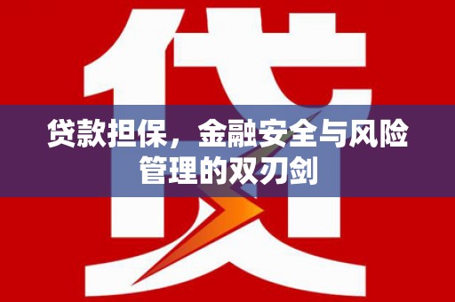 应县贷款担保，金融安全与风险管理的双刃剑