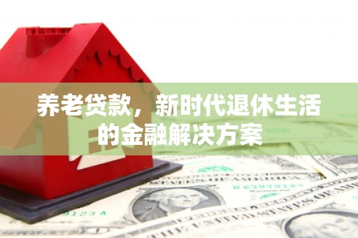 应县养老贷款，新时代退休生活的金融解决方案