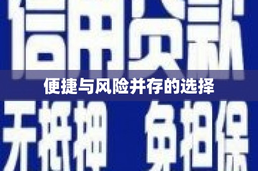 应县便捷与风险并存的选择