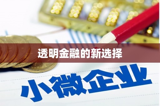 应县透明金融的新选择