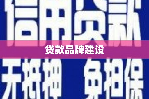 应县贷款品牌建设
